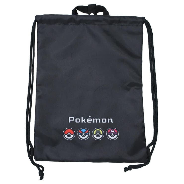 【10％OFFクーポン！2/10(火)1:59まで】cinemacollection ポケットモンスター 体操服かばん らくらくナップ クロ モンスターボール ポケモン マルヨシ 新学期準備 キャラクター グッズ バッグ・鞄