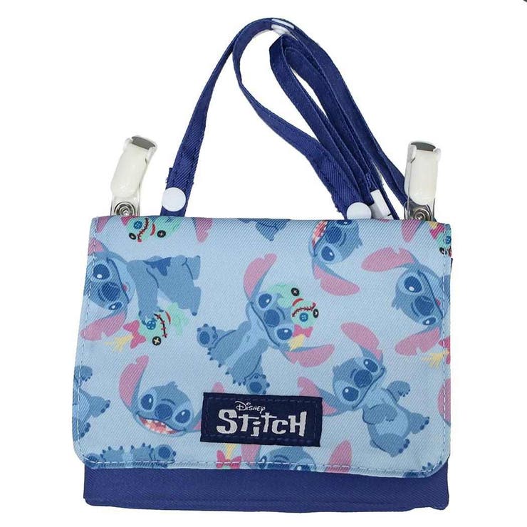 cinemacollection リロ＆スティッチ クリップポケット ポケットポーチ ディズニー アートウエルド ショルダー付き ポシェットポケット キャラクター グッズ バッグ・鞄