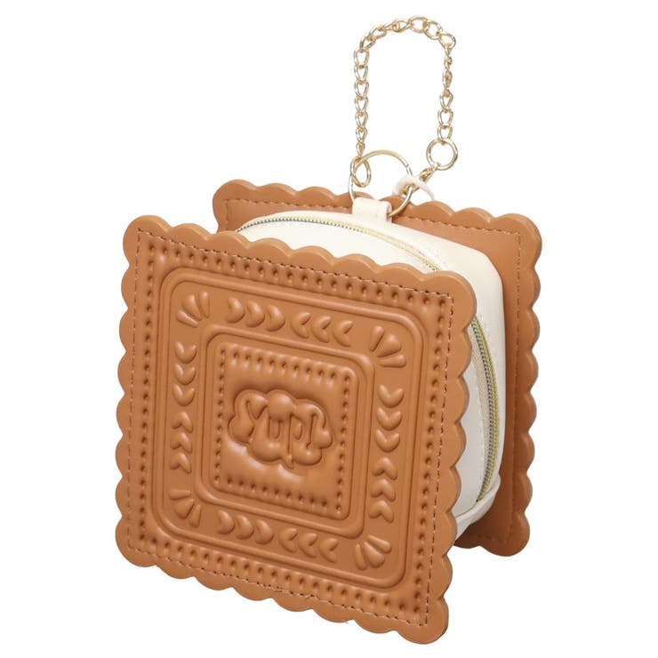 【10％OFFクーポン！2/10(火)1:59まで】cinemacollection ヤップ ミニポーチ ポーチ クリームサンドクッキー スクエア 丸眞 小物入れ おもしろ雑貨 グッズ バッグ・鞄