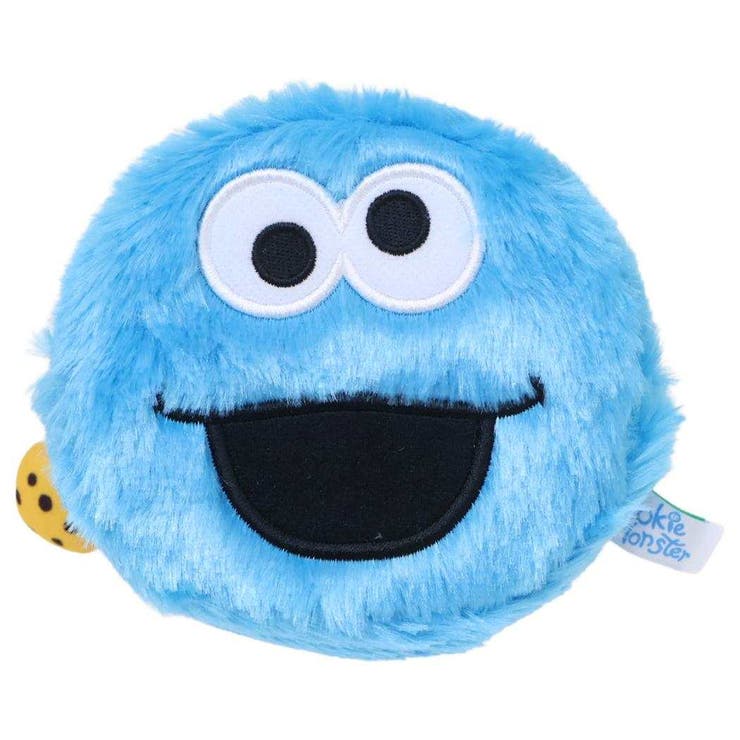 【10％OFFクーポン！2/10(火)1:59まで】cinemacollection セサミストリート コスメポーチ ぬいぐるみフェイスポーチ クッキーモンスター かわいい キャラクター グッズ バッグ・鞄