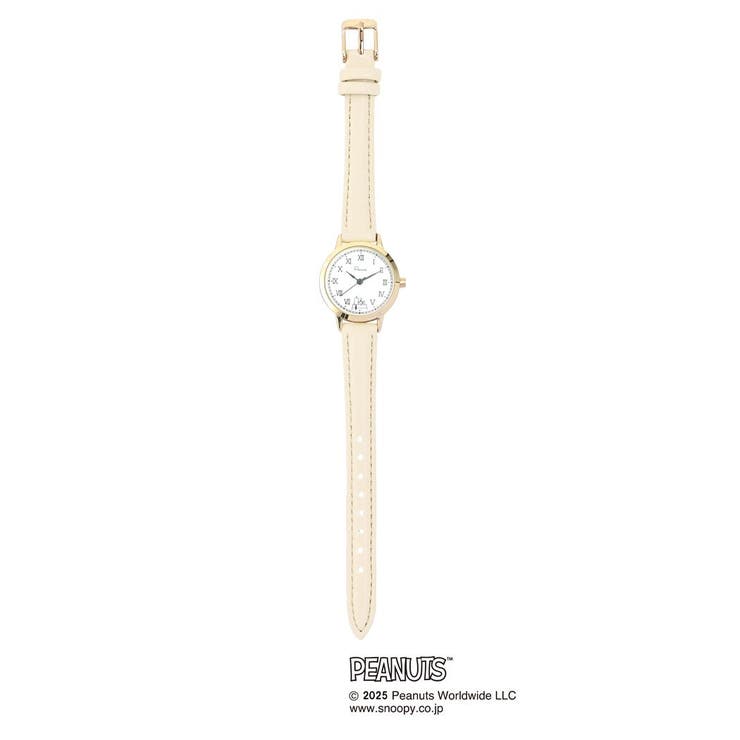 cinemacollection スヌーピー 腕時計 クラッシックレザーウォッチG WH ピーナッツ フィールドワーク プレゼント 女性 レディースウォッチ キャラクター グッズ アクセサリー