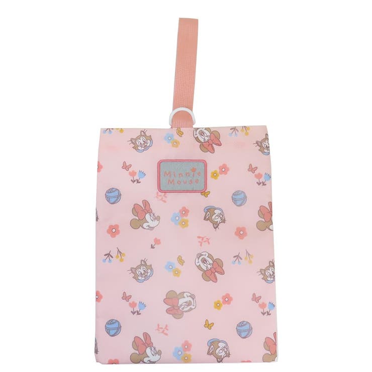 【ポイント2倍＆クーポン！3/11(水) 1:59まで】cinemacollection ミニーマウス シューズバッグ 体育館靴入れ ナチュラルピンク ディズニー 丸眞 シューズケース 新学期 キャラクター グッズ バッグ・鞄