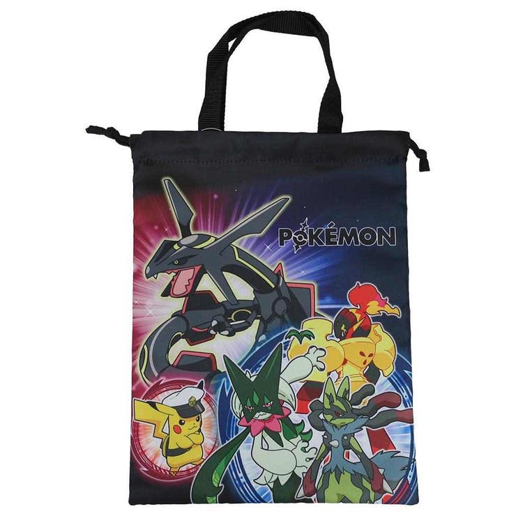【10％OFFクーポン！2/10(火)1:59まで】cinemacollection ポケットモンスター シューズバッグ 巾着シューズケース クロ ポケモン集合 ポケモン マルヨシ 体育館靴かばん シューズケース 新学期準備 キャラクター グッズ バッグ