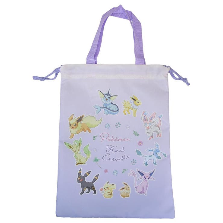 【10％OFFクーポン！2/10(火)1:59まで】cinemacollection ポケットモンスター シューズバッグ 巾着シューズケース パープル ポケモン マルヨシ 体育館靴かばん シューズケース 新学期準備 キャラクター グッズ バッグ・鞄