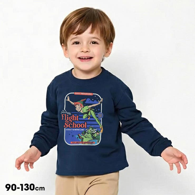 【10％OFFクーポン！2/10(火)1:59まで】BABYDOLL ディズニー WEB限定 ピーターパン ロンT 1248K トップス