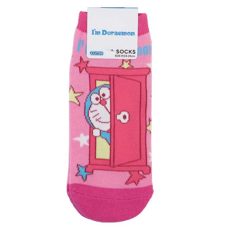 cinemacollection アイムドラえもん 女性用靴下 レディースソックス どこでもドア PK サンリオ スモールプラネット キャラックス 大人向け アニメキャラクター グッズ インナー・下着