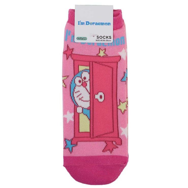 cinemacollection アイムドラえもん 男性用靴下 メンズソックス どこでもドア PK サンリオ スモールプラネット キャラックス 大人向け アニメキャラクター グッズ インナー・下着