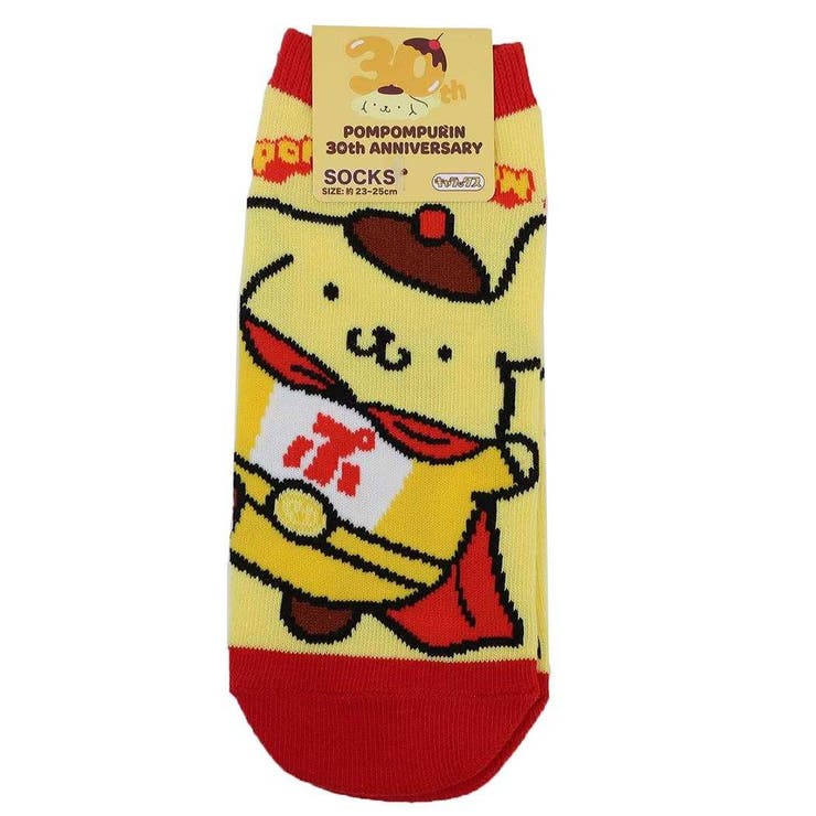 cinemacollection ポムポムプリン 女性用靴下 レディースソックス 30th ヒーロー サンリオ スモールプラネット キャラックス 大人向け キャラクター グッズ インナー・下着