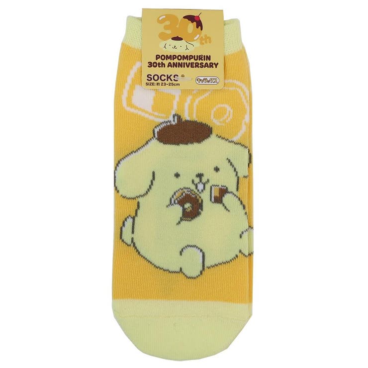 cinemacollection ポムポムプリン 女性用靴下 レディースソックス おやつ サンリオ スモールプラネット キャラックス 大人向け キャラクター グッズ インナー・下着
