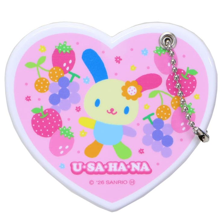 【10％OFFクーポン！5/7(木)9:59まで】cinemacollection ウサハナ 手鏡 ハート型スライドミラー PK サンリオ マリモクラフト 化粧直し スライド式 キャラクター グッズ 小物cinemacollection ウサハナ 手鏡