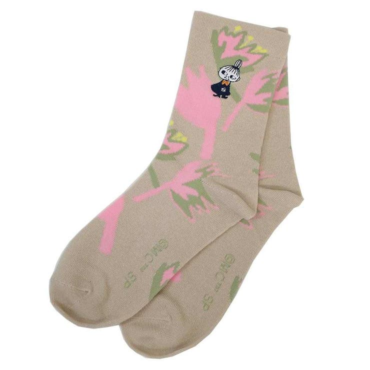 cinemacollection ムーミン 女性用靴下 レディース刺繍ソックス リトルミイ お花 北 ...