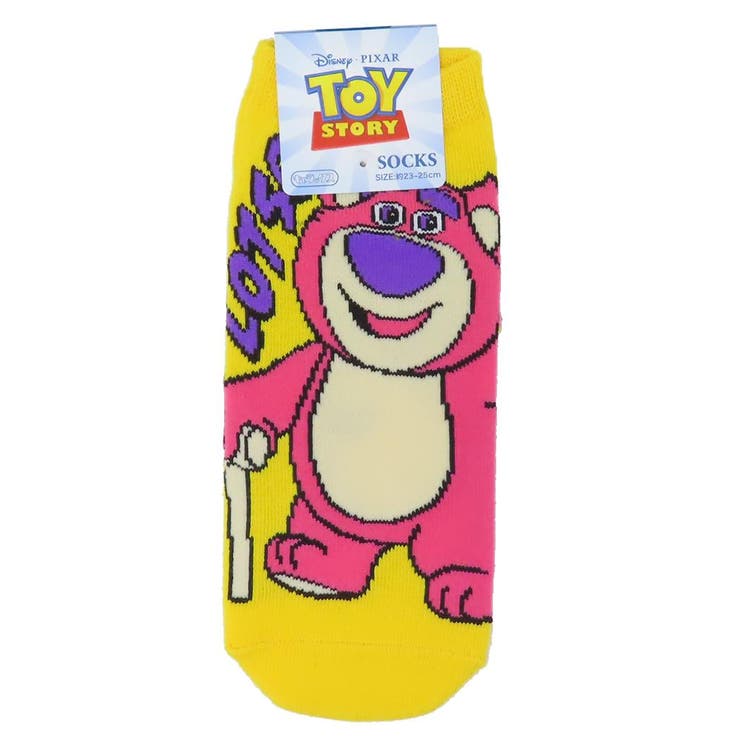 cinemacollection トイストーリー 女性用靴下 レディースソックス ロッツォ ロゴ YE ディズニー スモールプラネット キャラックス 大人向け キャラクター グッズ インナー・下着