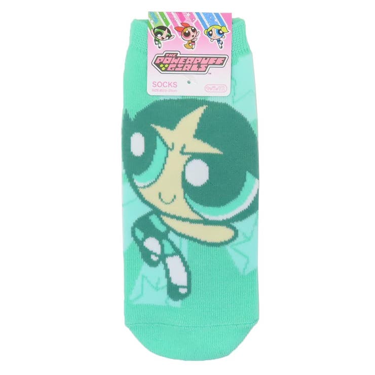 cinemacollection パワーパフガールズ 女性用靴下 レディースソックス バターカップ スターGR スモールプラネット キャラックス 大人向け キャラクター グッズ インナー・下着