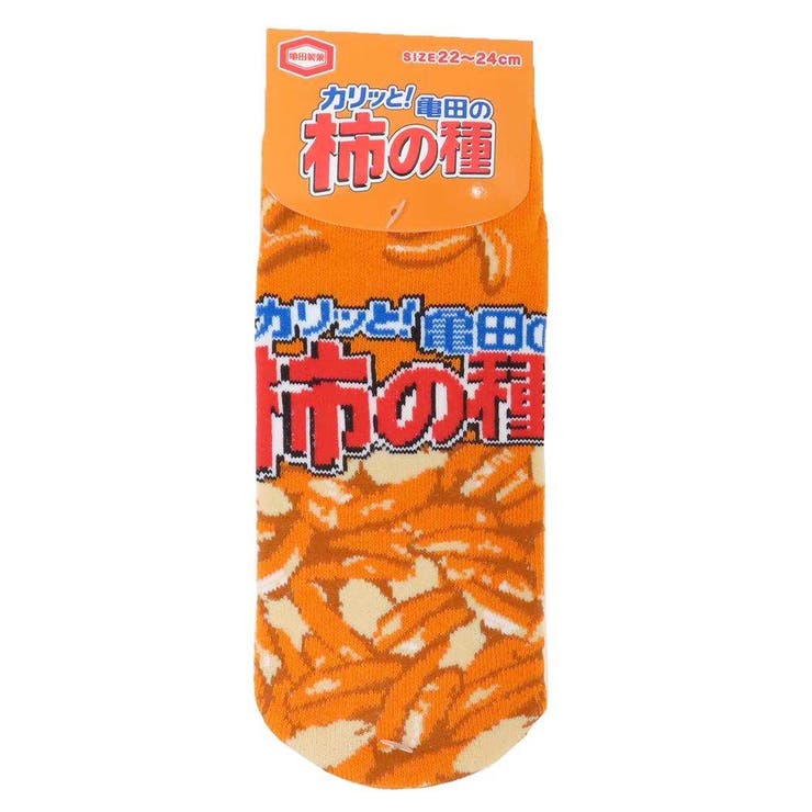 cinemacollection 亀田の柿の種 女性用靴下 レディースソックス お菓子パッケージ ジェイズプランニン..