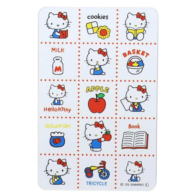 【10％OFFクーポン！5/7(木)9:59まで】cinemacollection ハローキティ 手鏡 カードミラー レトロ柄 サンリオ カミオジャパン カードサイズ キャラクター グッズ 小物cinemacollection ハローキティ 手鏡 カー