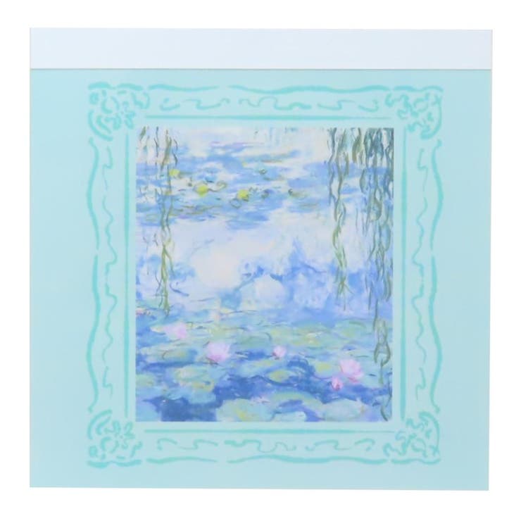 cinemacollection DAILY MUSEUM メモ帳 メモパッド スクエア 睡蓮 Green Flash 新学期準備文具 モネ 名画 グッズ その他