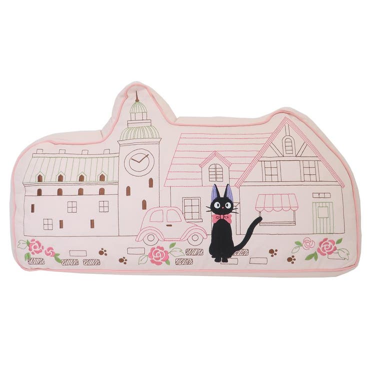 【10％OFFクーポン！2/10(火)1:59まで】cinemacollection 魔女の宅急便 クッション ダイカットクッション たそがれて スタジオジブリ 丸眞 インテリア キャラクター グッズ その他