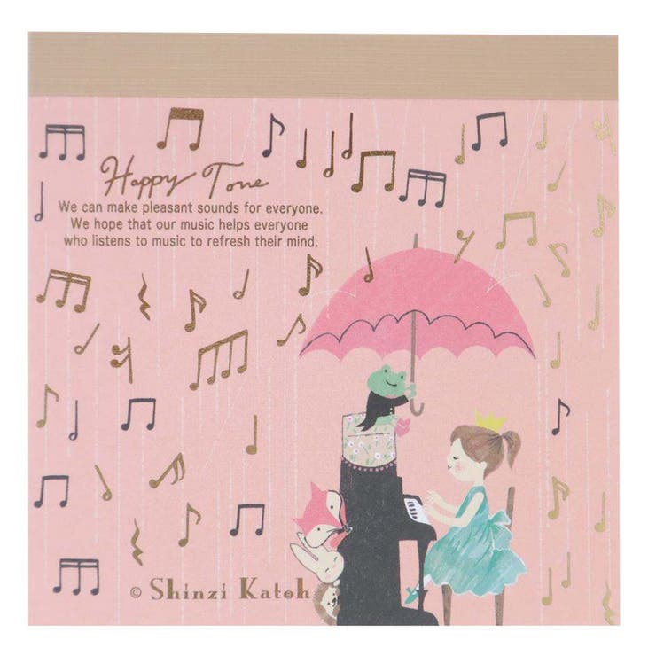 【10％OFFクーポン！5/7(木)9:59まで】cinemacollection Happy Tone メモ帳 ブロックメモ セレナーデ 木野瀬印刷 事務用品 100枚綴り かわいい グッズ その他cinemacollection Happy Ton