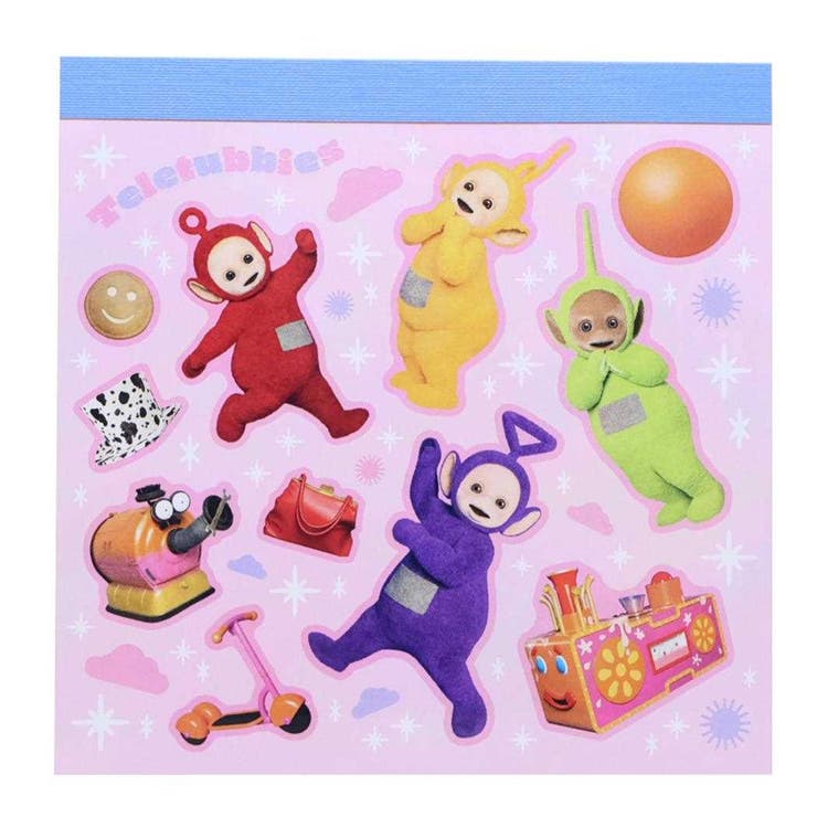 cinemacollection テレタビーズ メモ帳 メモパッド スクエア ライトピンク Green Flash 新学期準備文具 キャラクター グッズ その他