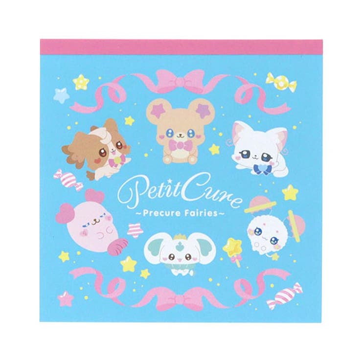 【10％OFFクーポン！5/7(木)9:59まで】cinemacollection ぷちきゅあ メモ帳 スクエアメモ ブルー サンスター文具 伝言 メモパッド キャラクター グッズ その他cinemacollection ぷちきゅあ メモ帳 スクエアメ