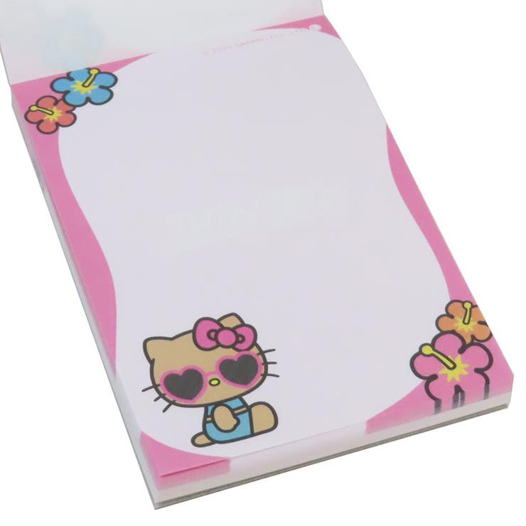 【ポイント2倍＆クーポン！3/11(水) 1:59まで】cinemacollection ハローキティ メモ帳 ミニミニメモ 日焼けデザイン HIBISCUS サンリオ カミオジャパン 新学期準備文具 かわいい キャラクター グッズ その他