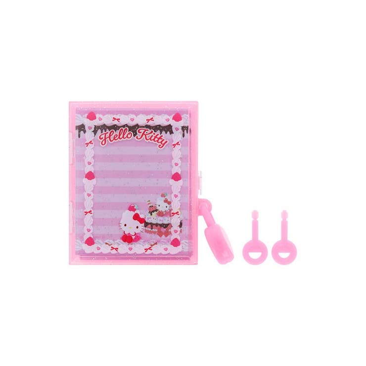 cinemacollection ハローキティ メモ帳 鍵付きケース＆メモセット Y2Kホイップデコ サンリオ サンスター文具 新学期準備文具 キャラクター グッズ その他