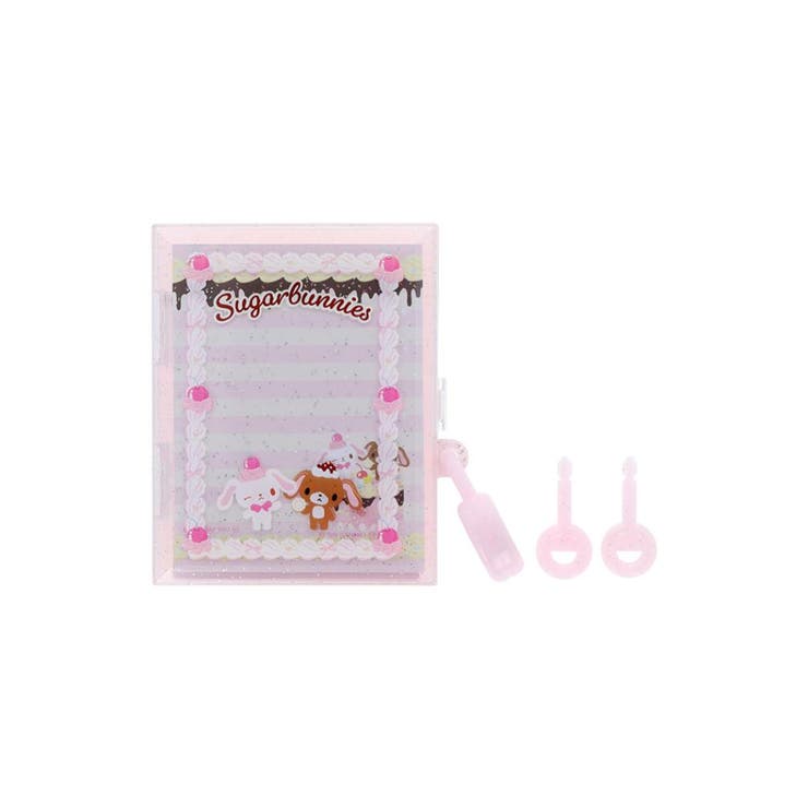 【10％OFFクーポン！2/10(火)1:59まで】cinemacollection シュガーバニーズ メモ帳 鍵付きケース＆メモセット Y2Kホイップデコ サンリオ サンスター文具 新学期準備文具 キャラクター グッズ その他