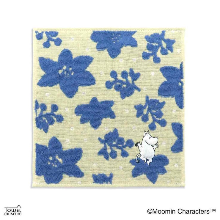 【10％OFFクーポン！2/10(火)1:59まで】cinemacollection ムーミン ミニタオル ガーゼパイルフルフィーコットンタオルハンカチ ごきげん ブルー 北欧 タオル美術館 プレゼント かわいい キャラクター グッズ 小物