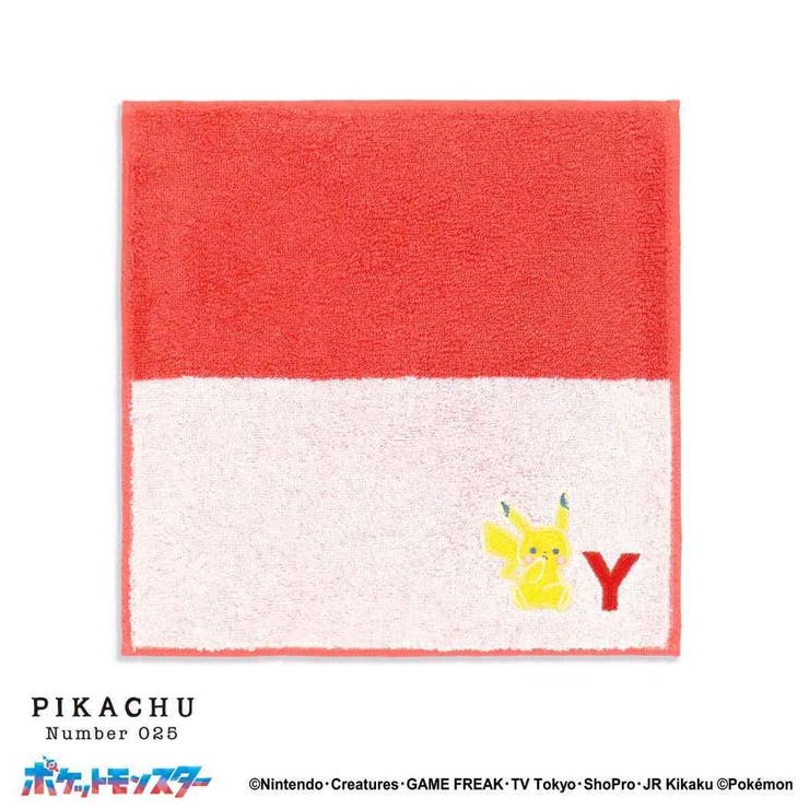 【10％OFFクーポン！2/10(火)1:59まで】cinemacollection ポケットモンスター ミニタオル フルフィーコットン タオルハンカチ ユアネーム ピカチュウ Y ポケモン タオル美術館 プレゼント かわいい イニシャル キャラクター