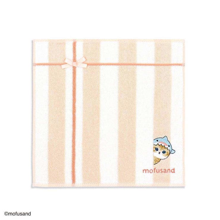 【10％OFFクーポン！2/10(火)1:59まで】cinemacollection mofusand モフサンド ミニタオル タオルハンカチ ピンク じっ タオル美術館 プレゼント かわいい キャラクター グッズ 小物
