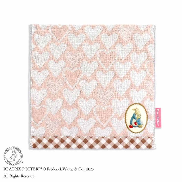 cinemacollection ピーターラビット ミニタオル フルフィーコットン タオルハンカチ ハート ピンク タオル美術館 プレゼント 絵本キャラクター グッズ 小物