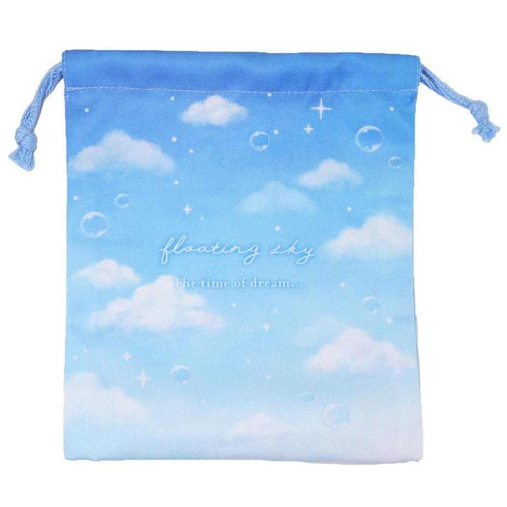 cinemacollection floating sky 巾着袋 マチ付き巾着 きんちゃくポーチ カミオジャパン 新学期準備 かわいい グッズ 浴衣・着物(4.0)