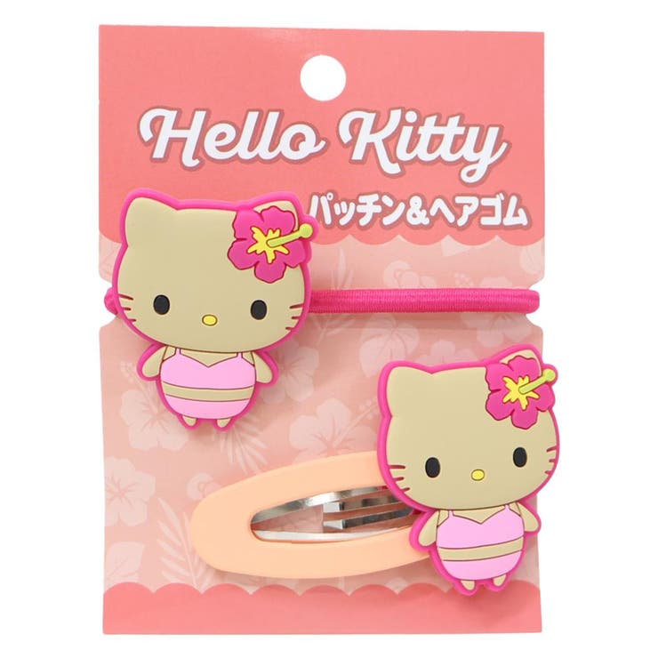 cinemacollection ハローキティ ヘアアクセ パッチン＆ヘアゴム 水着 サンリオ ケイカンパニー ヘアピン ヘアアクセサリー キャラクター グッズ ヘアアクセサリー