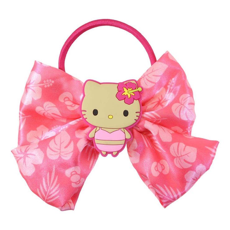 cinemacollection ハローキティ ヘアアクセ リボンゴム 水着 サンリオ ケイカンパニー 髪飾り ヘアアレンジ ヘアゴム キャラクター グッズ ヘアアクセサリー