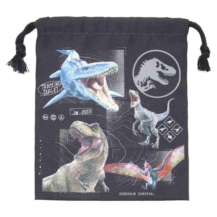 【10％OFFクーポン！2/10(火)1:59まで】cinemacollection ジュラシックワールド 巾着袋 きんちゃくポーチS 恐竜 高波クリエイト 新学期準備雑貨 映画キャラクター グッズ バッグ・鞄
