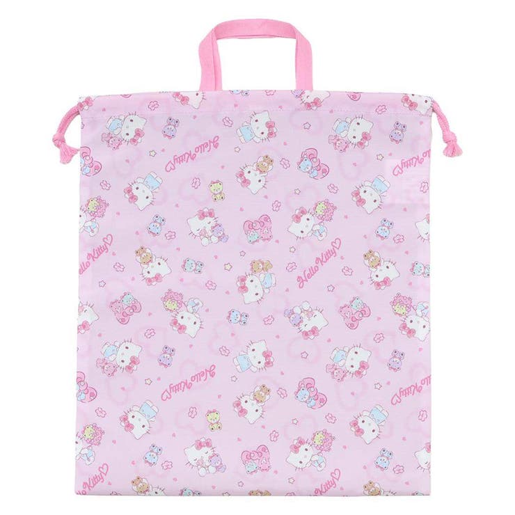 【10％OFFクーポン！本日実施中】cinemacollection ハローキティ 巾着袋 きんちゃくポーチL サンリオ 高波クリエイト 新学期準備雑貨 キャラクター グッズ バッグ・鞄