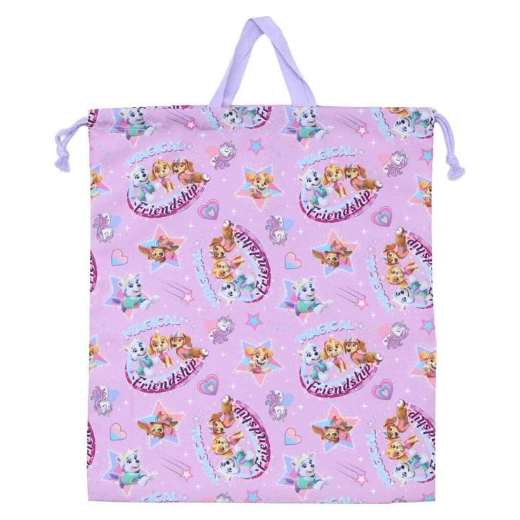 【10％OFFクーポン！本日実施中】cinemacollection パウパトロール 巾着袋 きんちゃくポーチL ピンク 高波クリエイト 新学期準備雑貨 アニメキャラクター グッズ バッグ・鞄