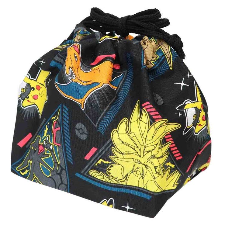 【10％OFFクーポン！本日実施中】cinemacollection ポケットモンスター ランチ巾着 ランチ袋 クロ ポケモン マルヨシ お弁当きんちゃくポーチ キャラクター グッズ バッグ・鞄