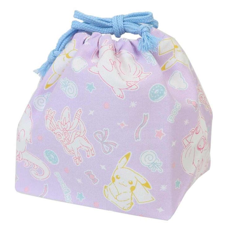 【10％OFFクーポン！本日実施中】cinemacollection ポケットモンスター ランチ巾着 ランチ袋 パープル ポケモン マルヨシ お弁当きんちゃくポーチ キャラクター グッズ バッグ・鞄