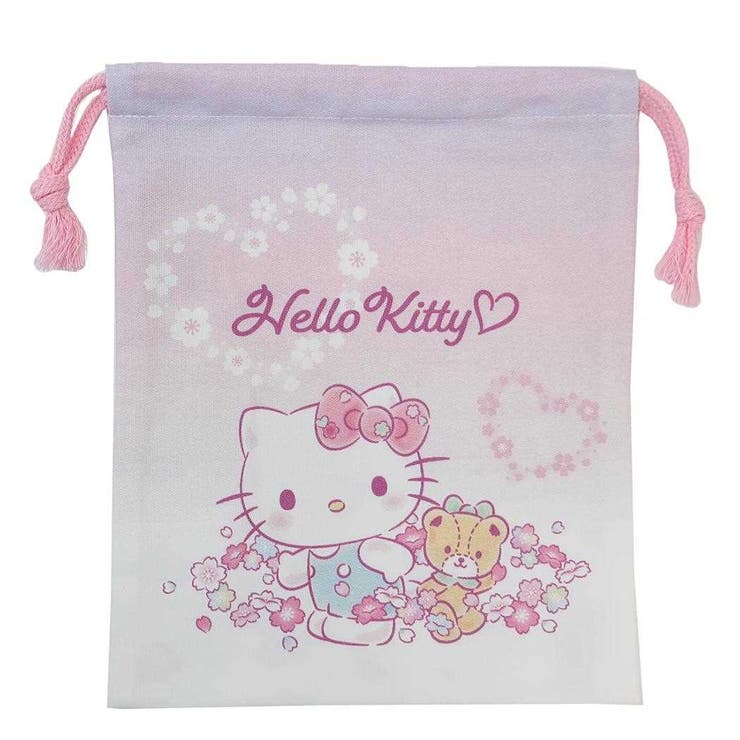 【10％OFFクーポン！本日実施中】cinemacollection ハローキティ 巾着袋 巾着S ピンク サンリオ マルヨシ 新学期準備雑貨 幼稚園 小学生 キャラクター グッズ バッグ・鞄