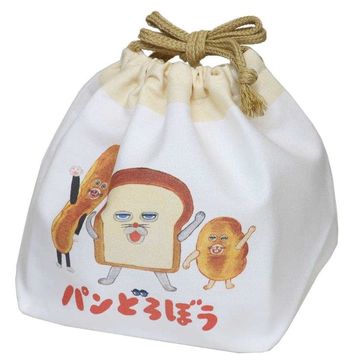 【10％OFFクーポン！2/10(火)1:59まで】cinemacollection パンどろぼう ランチ巾着 ランチ袋 シロ マルヨシ お弁当きんちゃくポーチ 絵本キャラクター グッズ バッグ・鞄