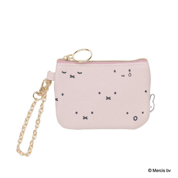 cinemacollection ミッフィー 定期入れ MIFFY コイン＆パスケース フェイスパターン ピンク ディックブ..