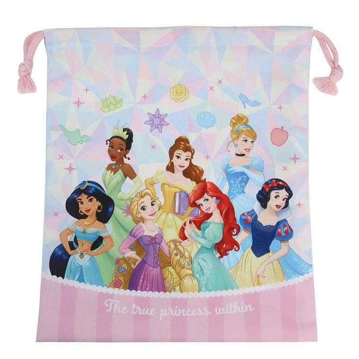 【10％OFFクーポン！2/10(火)1:59まで】cinemacollection ディズニープリンセス 巾着袋 巾着 中 ディズニー アートウエルド 体操服入れ キャラクター グッズ バッグ・鞄