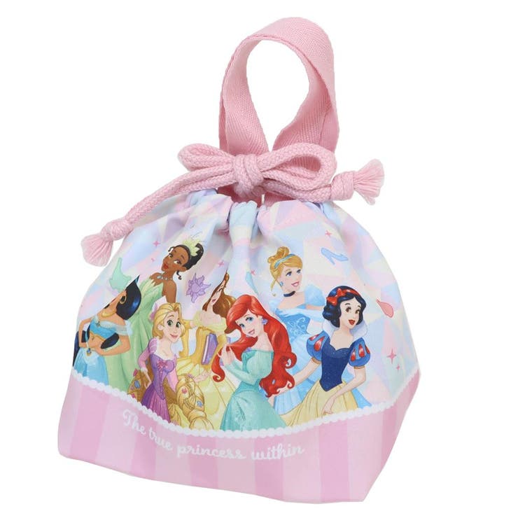 【10％OFFクーポン！2/10(火)1:59まで】cinemacollection ディズニープリンセス ランチ巾着 マチ付き巾着 ディズニー アートウエルド 新学期準備雑貨 キャラクター グッズ バッグ・鞄