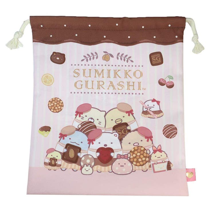 【10％OFFクーポン！本日実施中】cinemacollection すみっコぐらし 巾着袋 巾着 中 サンエックス アートウエルド 体操服入れ キャラクター グッズ バッグ・鞄