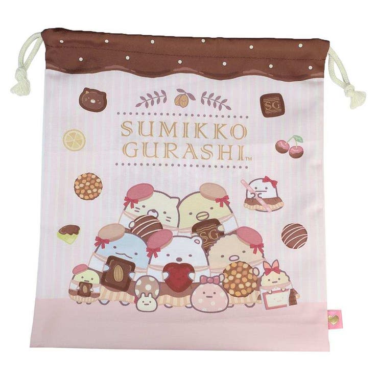 【10％OFFクーポン！本日実施中】cinemacollection すみっコぐらし 巾着袋 巾着 大 サンエックス アートウエルド 新学期準備雑貨 キャラクター グッズ バッグ・鞄