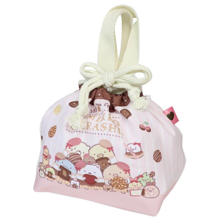 【10％OFFクーポン！2/10(火)1:59まで】cinemacollection すみっコぐらし ランチ巾着 マチ付き巾着 サンエックス アートウエルド 新学期準備雑貨 キャラクター グッズ バッグ・鞄