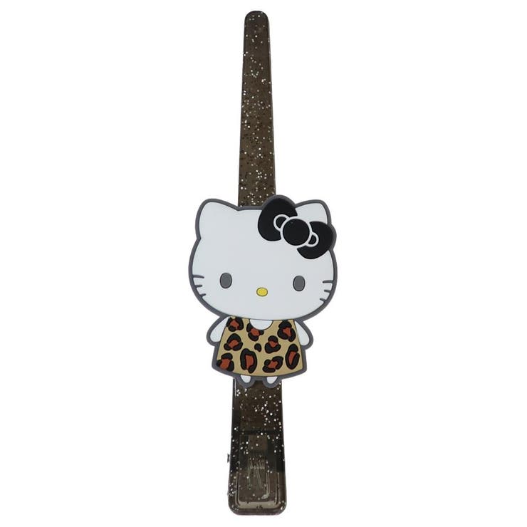 cinemacollection ハローキティ 前髪クリップ マスコット付きロングクリップ レオパード サンリオ ケイ..