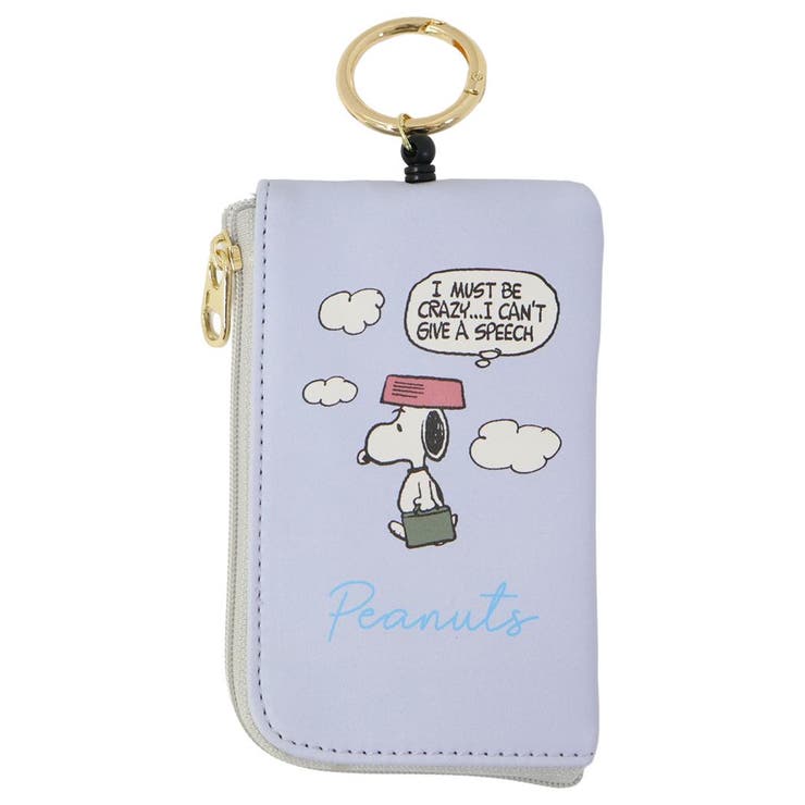 cinemacollection スヌーピー キーケース＆定期入れ リール付きキー＆パスポーチ 情景 PU ピーナッツ ..