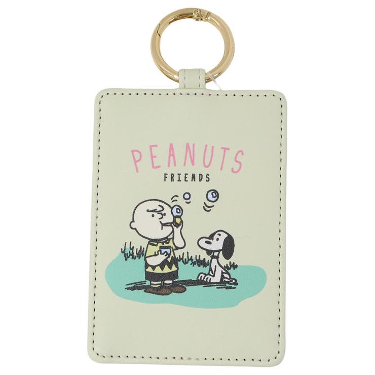 cinemacollection スヌーピー 定期入れ シングルパスケース 情景 YE ピーナッツ マリモクラフト ICカー..